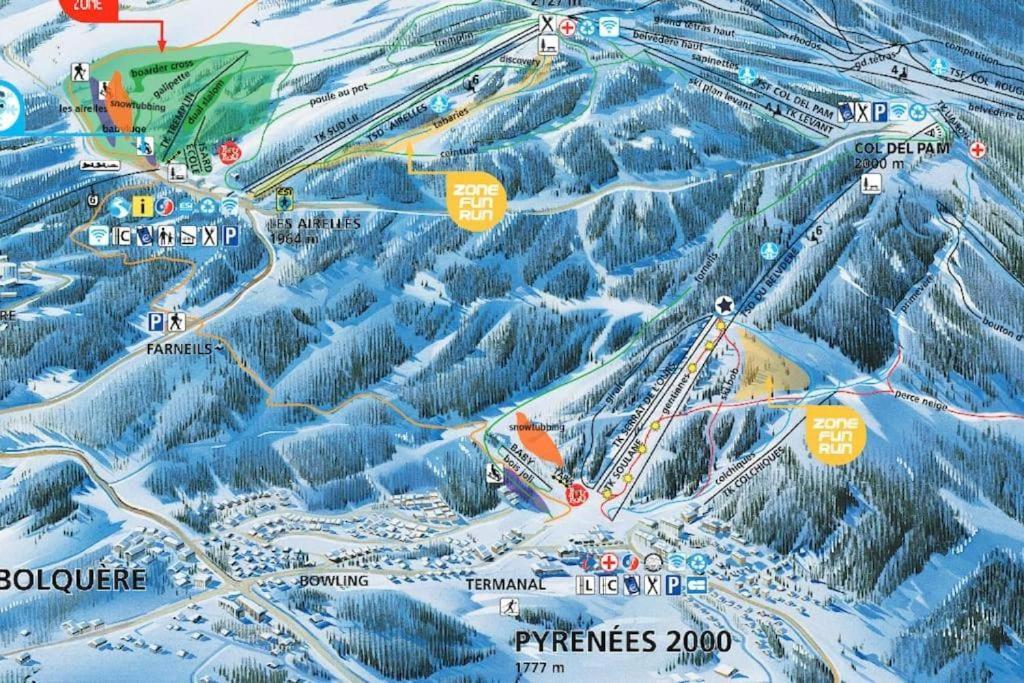 Apt Confortable Au Pied Des Pistes Et De La Foret Bolquere Pyrenees 2000 Eksteriør billede